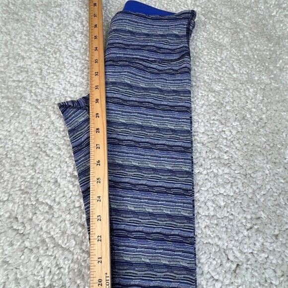 Lululemon Wunder Under Legging Space Dye Twist Sapphire Blue Low Rise - Picture 9 of 10